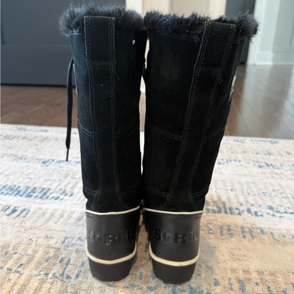 Sorel Tivoli High II Winter Waterproof Rain and Snow Boots Black Womens Size 8 - Picture 7 of 8